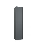 Kame D-line pikk seinakapp, 2 uksega, matt hall, 355x362x1600mm