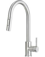 Deante Lima köögisegisti, väljatõmmatava jooksutoruga, 2 veevoolu režiimi, harjatud teras BBM_F72M