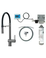 Deante Magnetic köögisegisti veefiltrikomplekti ja painduva jooksutoruga, titaan BRMFD75M