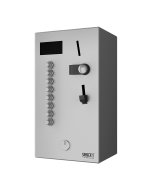 Coin and token shower timer for four to eight showers, 24 V DC, choice of shower by the user, interactive control