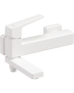 Deante Blur vannisegisti seinale paigaldatav kokkuklapitava jooksutoruga matt valge BQL_A12M