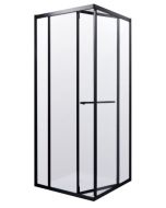 Dušinurk Harma BH3013 90x90x200cm , must raam , 6mm  kirgas turvaklaas