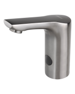 Automatic washbasin tap for cold and hot water, METAL GREY MATT, 24 V DC