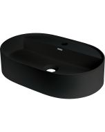 Deante Silia graniitvalamu 35x55 cm pinnapealne segistialusega ovaalne matt must CQS_NU6B