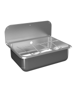 Sanela seinakinnitusega roostevabast terasest puhastuskraanikauss restiga SLVN 06