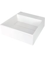 Deante Correo graniitvalamu 40x40 cm pinnapealne segistialusega katteplaadiga matt valge CQR_AU4M
