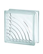 Klaasplokk 1908/V Midarc Värvitu 19X19X8Cm