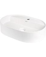 Deante Silia graniitvalamu 35x55 cm pinnapealne segistialusega ovaalne matt valge CQS_AU6B