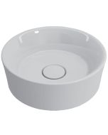 BOCCHI Vessel 1174 kaussvalamu Ø 38 cm ülevoolu- ja segistiavata; keraamilise äravoolukattega; valge