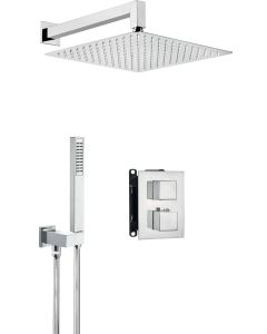 Deante Therm peidetud dušikomplekt termostaatsegistiga BOX kroom BXYZ0EAT