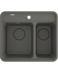 Deante Momi graniitköögivalamu hall ZKM_T503 600x520x229 mm