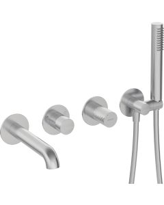 Deante Silia Hexa vannisegisti 4-avaline peidetud harjatud teras BHS_F18P