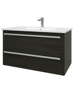 Valamukapp Harma Serena 915x455x518 mm, koos valamuga, must tamm