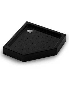 Dušialus Harma SBD90 90x90x15cm, must, kandiline (dušinurkadele S28BH3012)