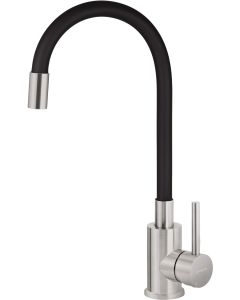 Deante Luno köögisegisti painutatava jooksutoruga, matt must ja harjatud teras BOC_B720