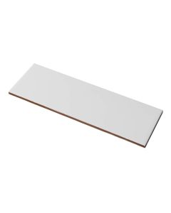 Keraamiline seinaplaat Glossy White 10X30 valge läikiv