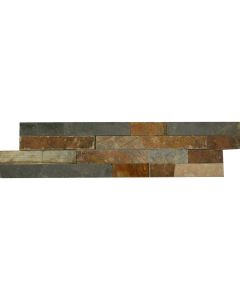 Naturaalkivimite mosaiik JACK MULTI COLOR 600x150x9-30mm (6 tk/0.54 m2/pakk)
