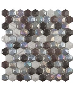 Klaasmosaiik Elite Forest Mix Hex, pakis 0,87 m2