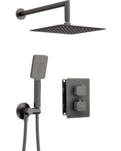 Deante peidetud dušikomplekt termostaatsegistiga BOX titanium BXYZDECT