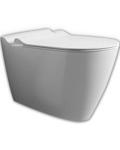 WC seinapealne MINERAL, valge (rimless)