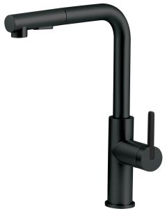 Deante Momi köögisegisti väljatõmmatava jooksutoruga, matt must BKM_N73M