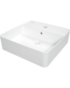 Deante Square keraamiline valamu 42x42 cm pinnapealne segistialusega valge CGS_6U4B