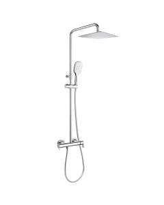 Dušikomplekt Ramon Soler Blautherm, teleskoopne ühe käepidemega, 300 mm ruudukujuline dušipea, kroomitud 94D308884