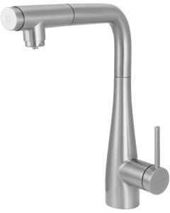 Deante Eridan köögisegisti veefiltri ühenduse ja väljatõmmatava jooksutoruga, harjatud teras BRE_F75M