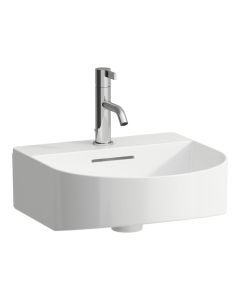 Väike valamu Laufen Sonar H8163410001041 (41x42) ; keraamilise äravoolukattega