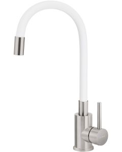 Deante Luno köögisegisti painutatava jooksutoruga, matt valge BOC_W720