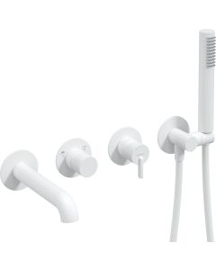 Deante Silia vannisegisti 4-avaline peidetud matt valge BQS_A18P