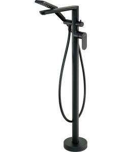 Deante Alpinia vannisegisti põrandale paigaldatav dušikomplektiga matt must BGA_N17M