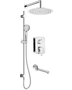 Deante peidetud dušikomplekt segistiga BOX kroom BXYW0QAM