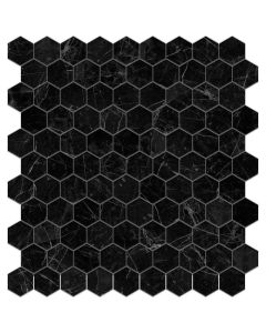 Klaasmosaiik 4221 Supreme Marquina Hex, pakis 0,87 m2