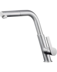 Deante Silia köögisegisti väljatõmmatava jooksutoruga, harjatud teras BQS_F73M