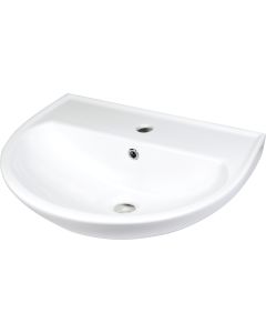 Deante Jasmin keraamiline valamu 40,8x52 cm seinale paigaldatav segistipinnaga valge CDJ_6U5W