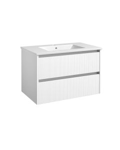 Harma valamukapp valamuga, alumiiniumprofiilid, matt valge, 80 cm