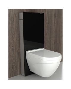 BOCCHI loputuskast 8100 seinapealsele WC-potile; must klaas