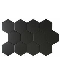 Keraamiline plaat Mayolica Essence Black 14x16 Hexagon (pakis 0,44m2/26tk)