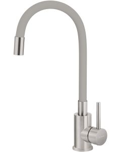 Deante Luno köögisegisti painutatava jooksutoruga, harjatud teras ja matt hall BOC_S720