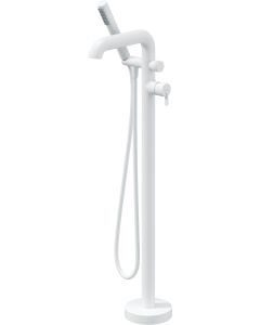 Deante Silia vannisegisti põrandale paigaldatav dušikomplektiga matt valge BQS_A17M