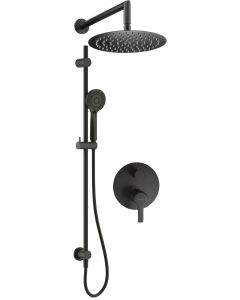 Deante Arnika peidetud dušikomplekt liuglatiga ja dušiotsikuga matt must NAC_N6QP