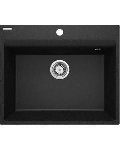 Deante Corio graniidist köögivalamu must ZRC_210A 600x500x216 mm