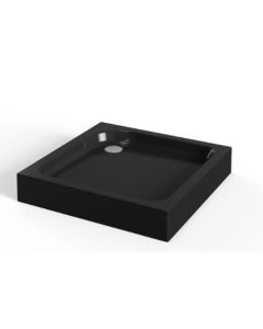 dušialus Harma SBS90 90x90x15cm, must, kandiline (dušinurkadele S28BH3013)