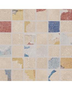 Keraamiline seinaplaat Rako BETONICO multicoloured mosaic 5x5/30x30 WDM05797