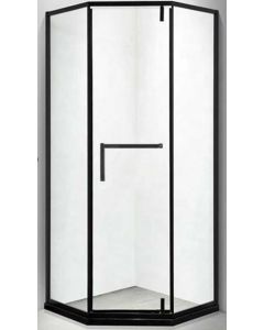 Dušinurk Harma BH3012 90x90x195cm, must raam, 6mm kirgas turvaklaas