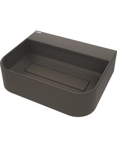 Deante Arnika graniitvalamu 40,5x50,5 cm pinnapealne segistialusega katteplaadiga antratsiit metallik CQA_TU5S