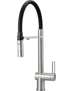 Deante Magnetic köögisegisti veefiltri ühenduse ja painduva jooksutoruga, harjatud teras BRM_F75M