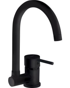 Deante Aster köögisegisti, kokkuklapitava jooksutoruga, matt must BCA_N61M