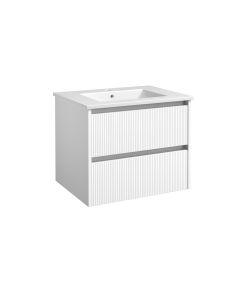 Harma valamukapp valamuga, alumiiniumprofiilid, matt valge, 60 cm